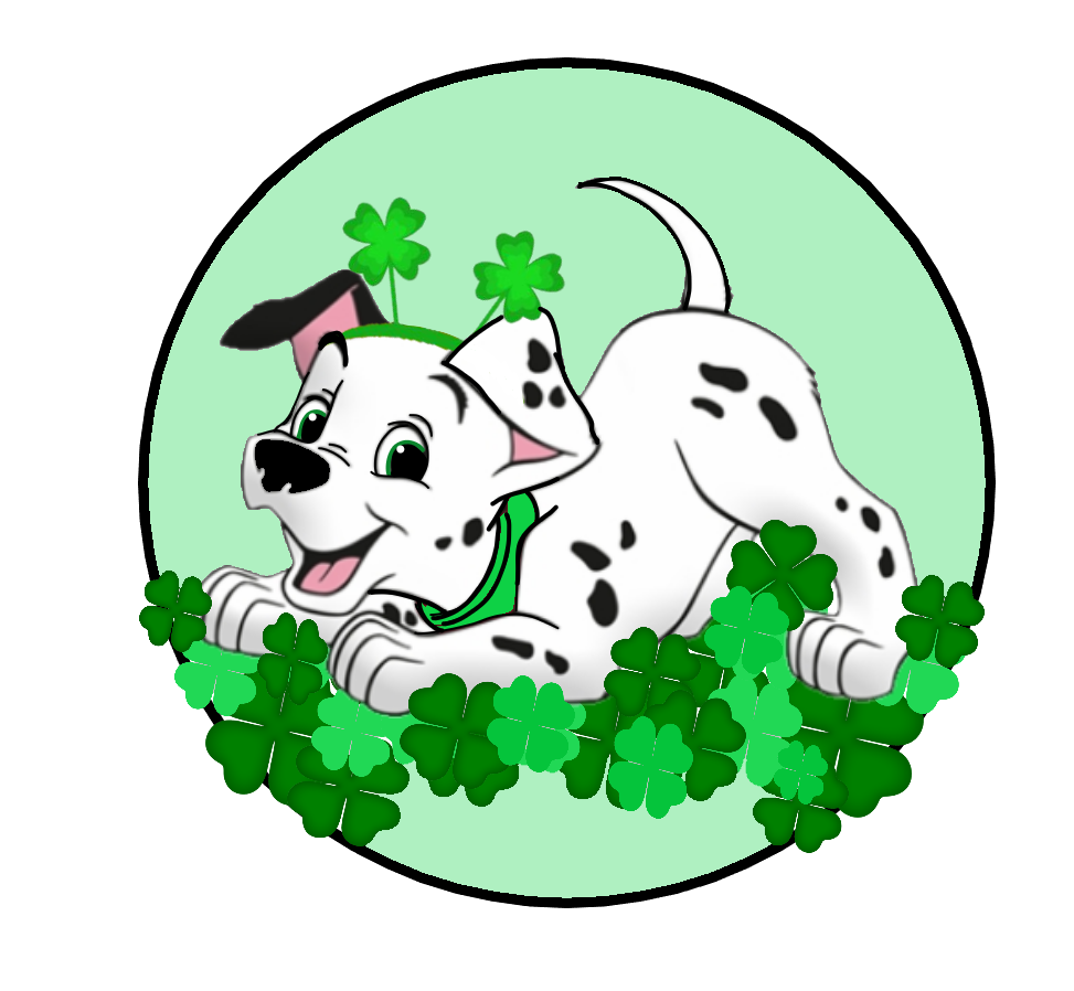 Dalmatian BOY Shamrocks