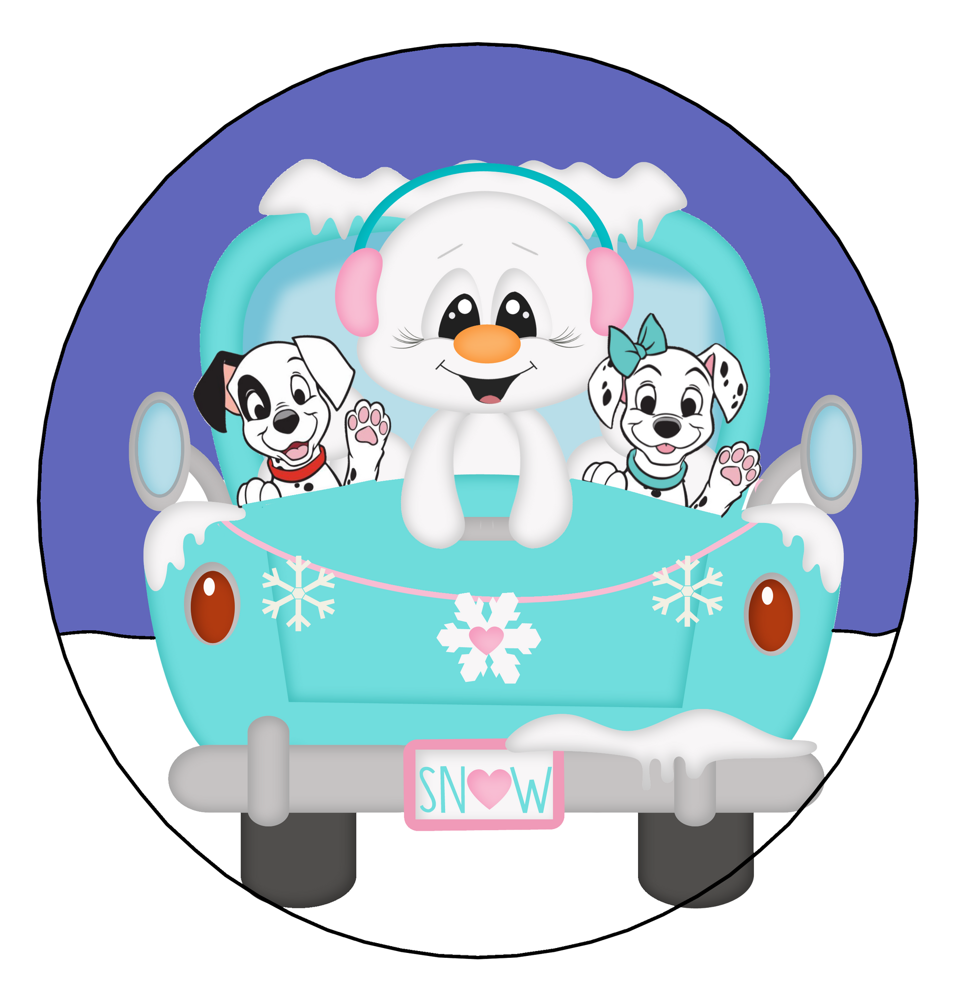 101 Dalmatians Snowman Truck