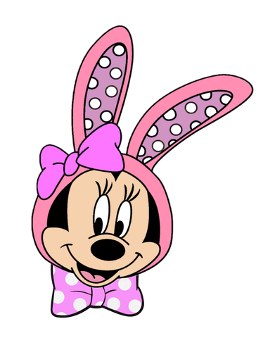 Minnie Easter Bunny Head