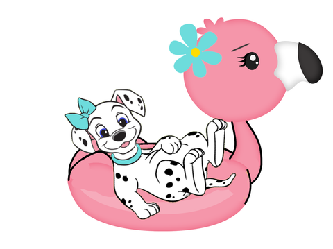 101 Dalmatians Door Hanger, Summer Door Hanger, Flamingo Door Hanger, Pool Sign, Disney Yard Art, Disney Door Hanger