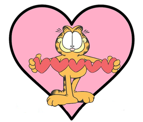 Garfield Heart Cutout