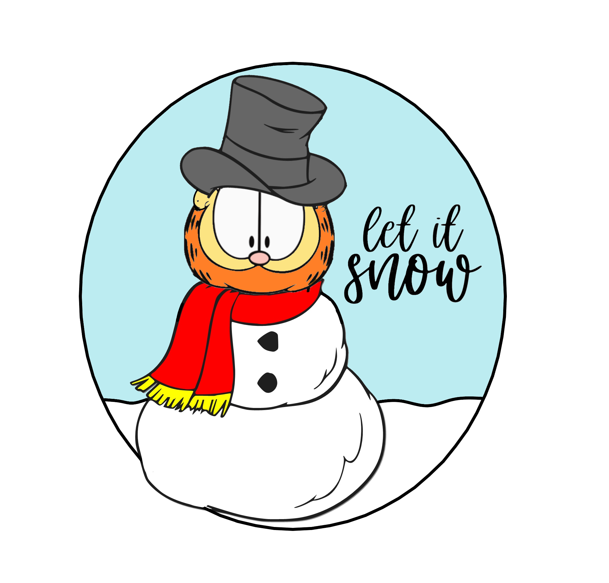 Garfield Snowman