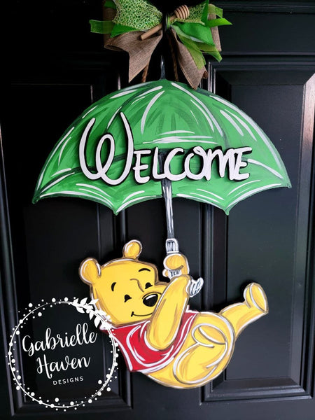 Winnie the Pooh Baby Sign (cloud stats piece included)