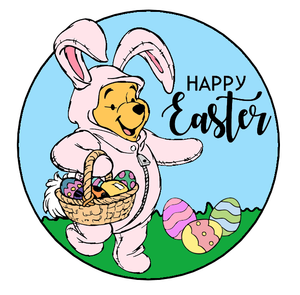 Happy Easter Pooh Bunny