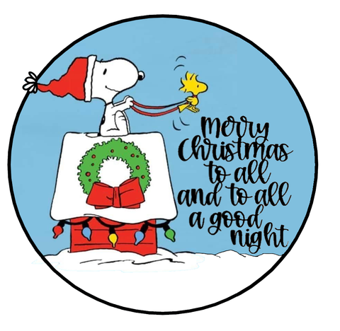 Merry Christmas to All Snoopy Santa