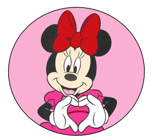 Minnie Heart Hands (Round)