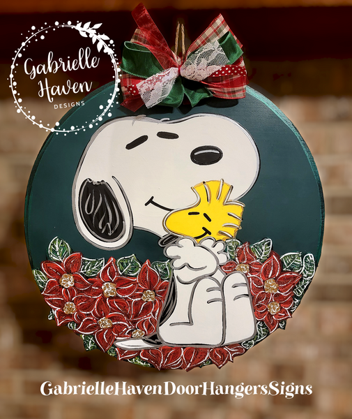 Christmas Poinsettia Snoopy