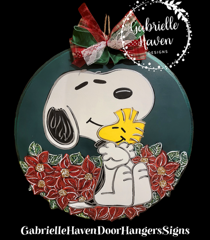 Christmas Poinsettia Snoopy