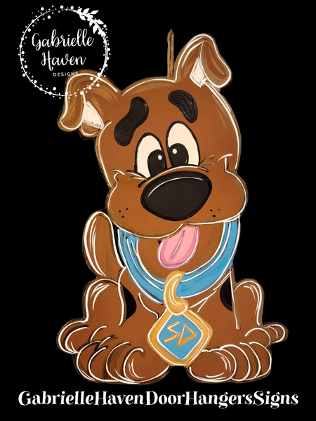 Scooby Hospital Door Hanger, Scooby Baby Door Sign