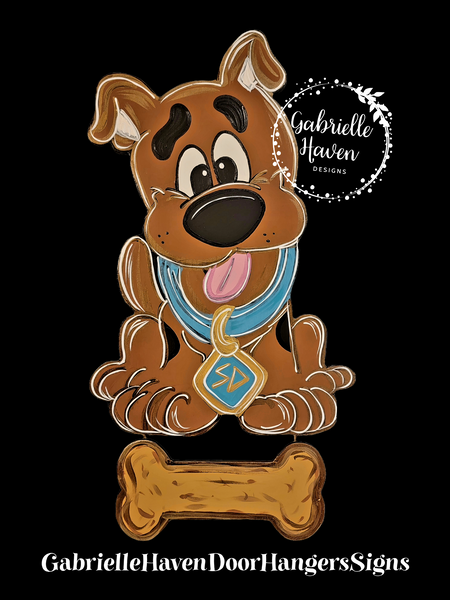 Scooby Hospital Door Hanger, Scooby Baby Door Sign