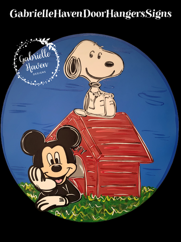 Snoopy & Mickey Doghouse