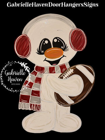 Snowman with Football (any colors)