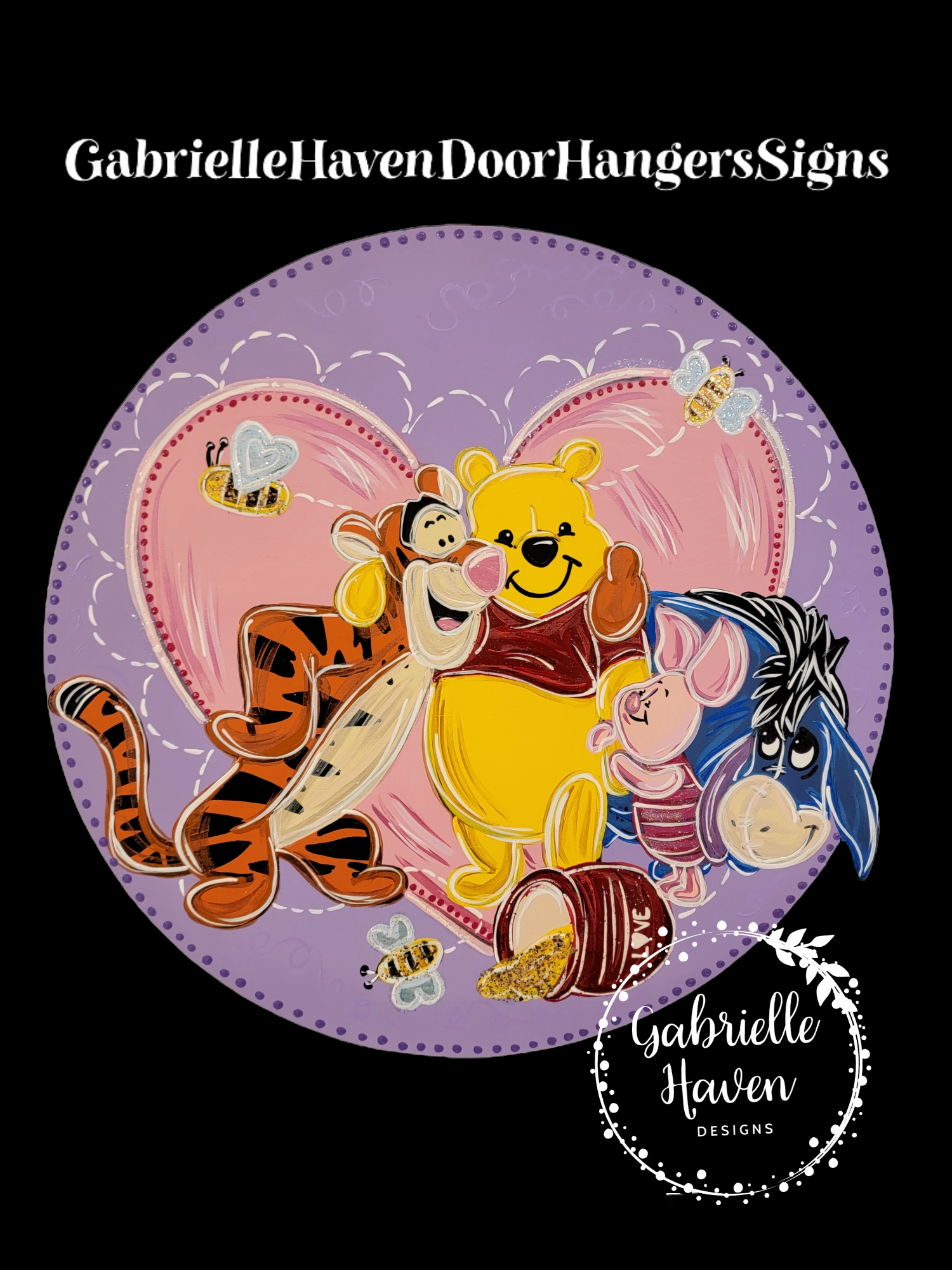 Pooh and Friends Valentine Round Design