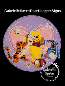 Pooh and Friends Valentine Round Design