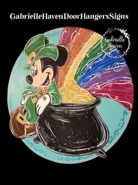 Mickey Leprechaun Rainbow St Patricks