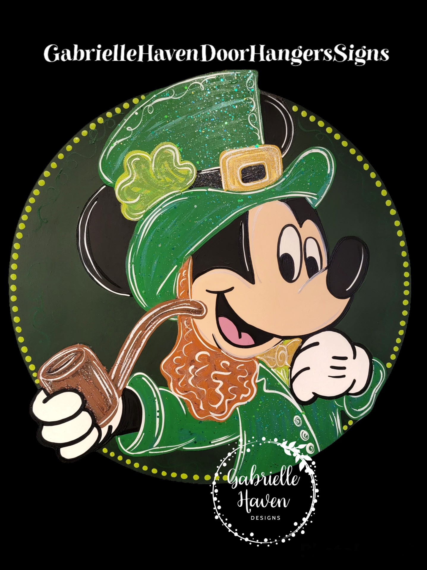 Mickey Leprechaun Round St Patricks