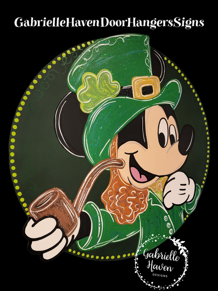 Mickey Leprechaun Round St Patricks