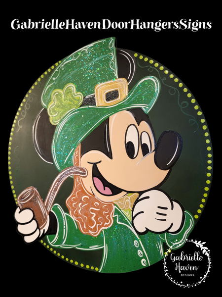 Mickey Leprechaun Round St Patricks