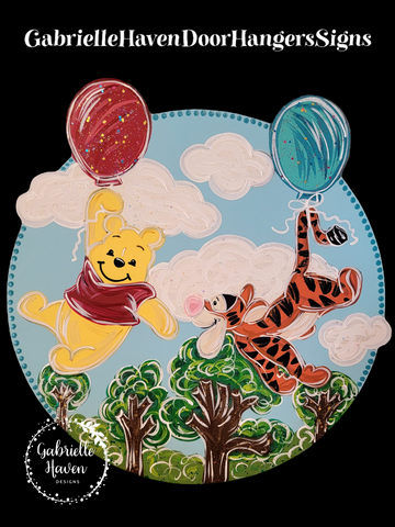 Balloons in the Sky Winnie the Pooh and Tigger