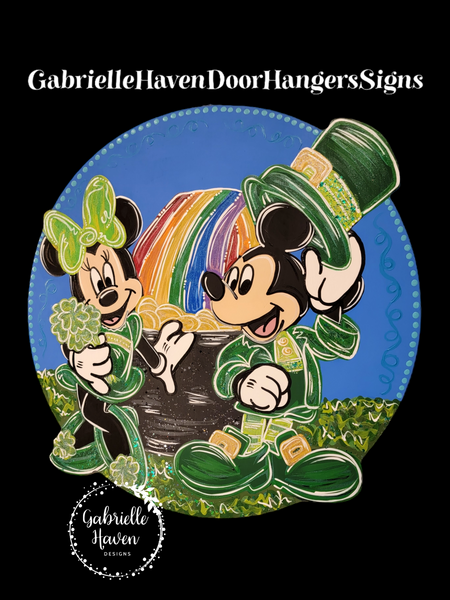 Mickey & Minnie St Patrick's Day