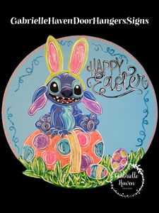 Stitch Easter Bunny Ears on Egg