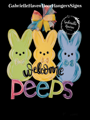 Welcome Peeps with Bow Ties