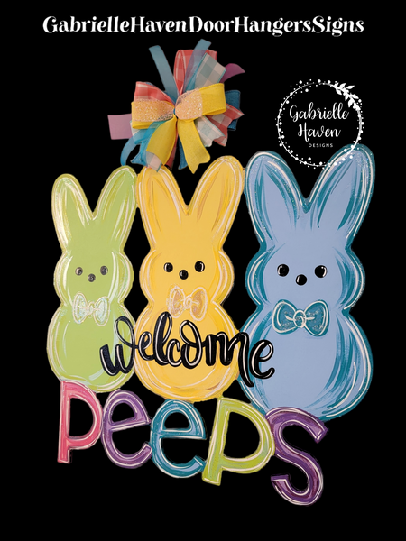 Welcome Peeps with Bow Ties