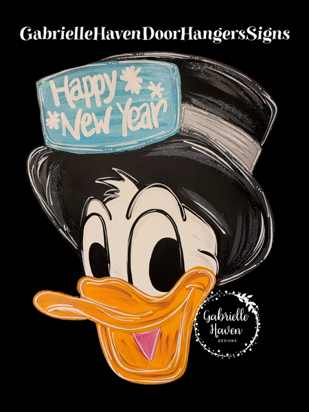 Donald Duck New Year Head