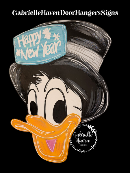 Donald Duck New Year Head