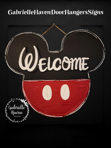 3D Welcome Mickey Mouse Ears