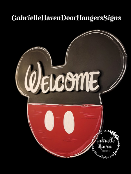3D Welcome Mickey Mouse Ears