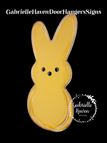 Peeps Door Hanger, Easter Door Hanger, Spring Door Hanger Sign