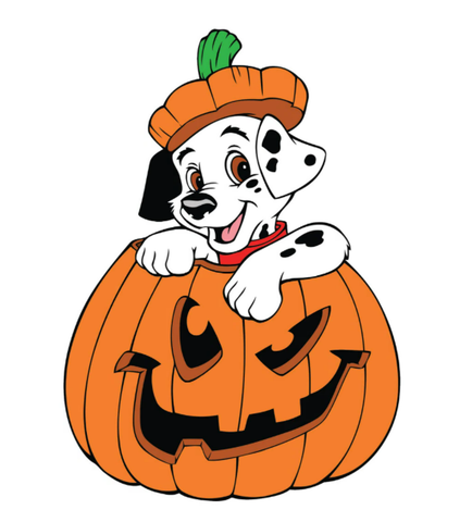 101 Dalmatians Halloween Jack O Lantern