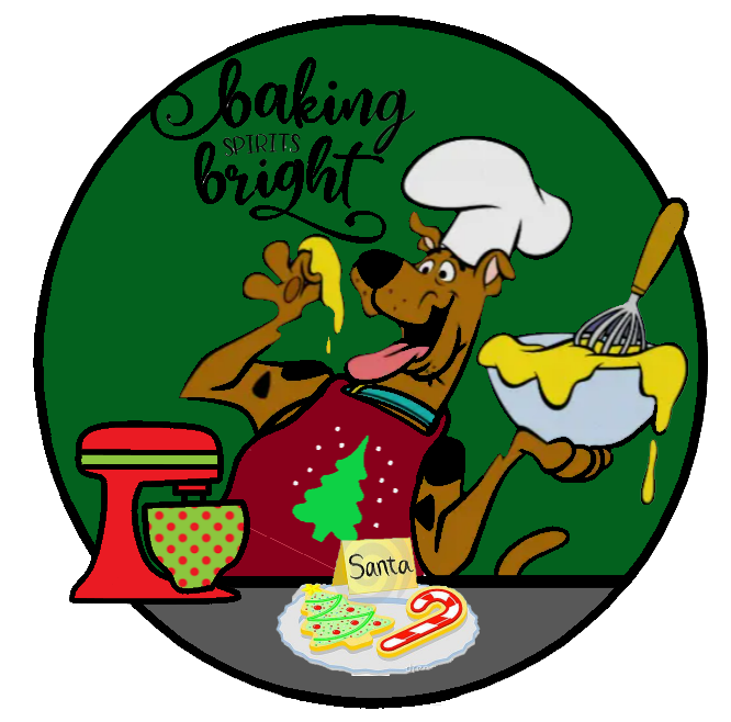 Scooby Baking Spirits Bright Christmas Sign