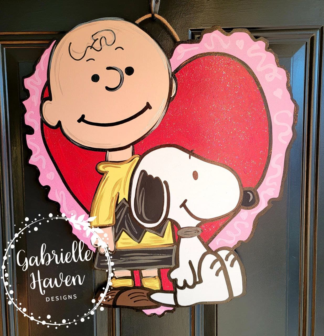 Snoopy & Charlie Brown Ruffle Heart