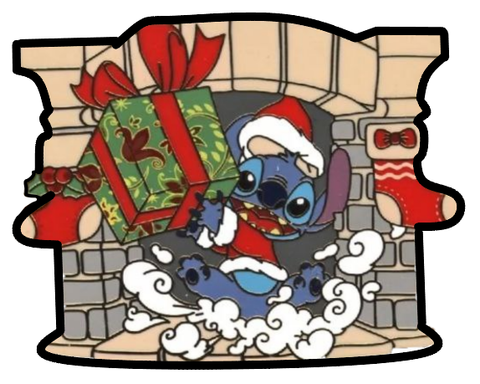 Stitch Santa Fireplace