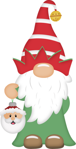 Christmas Gnome with Santa Ornament