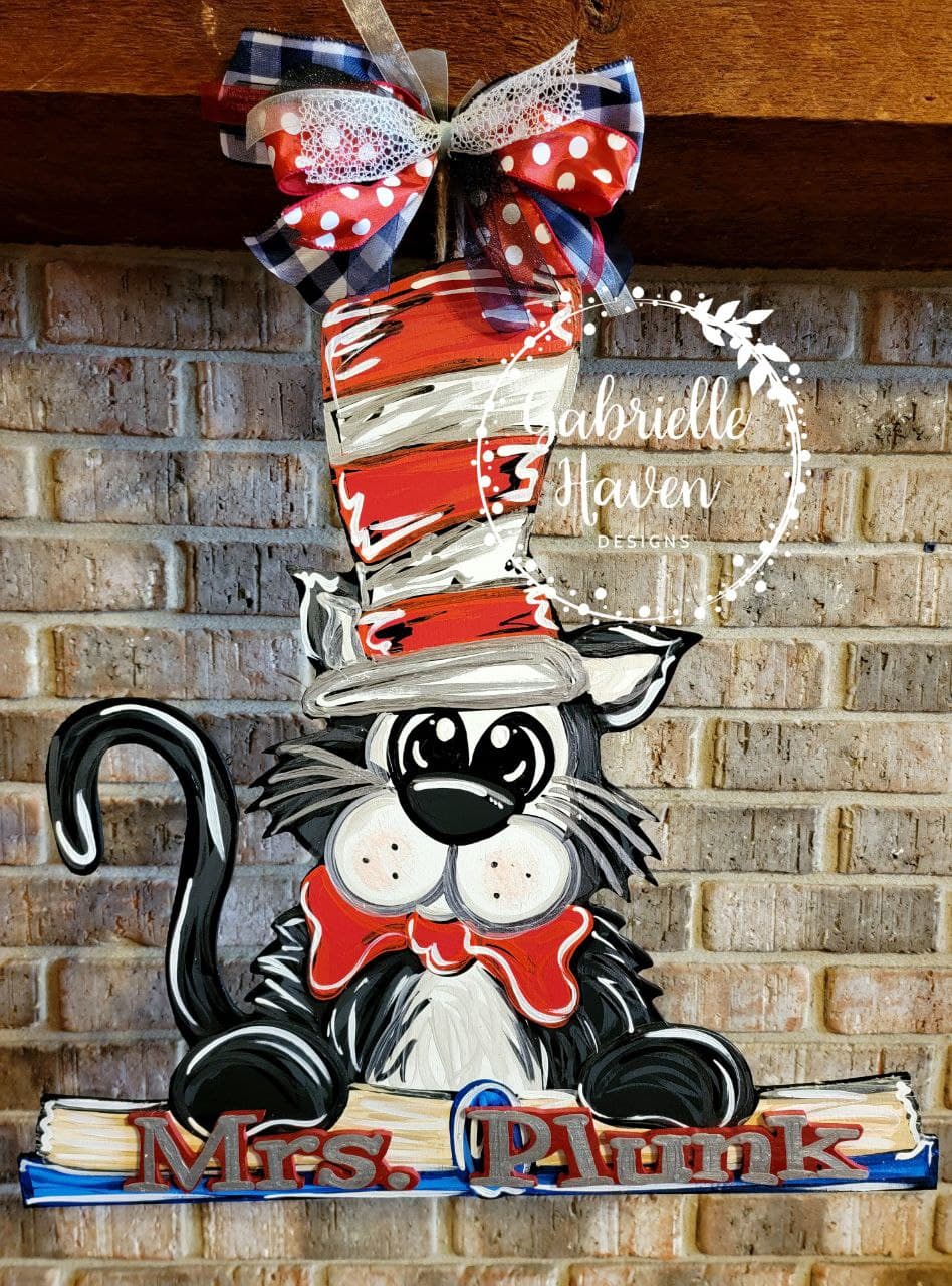 Dr Seuss Inspired Teacher Door Hanger or Sign