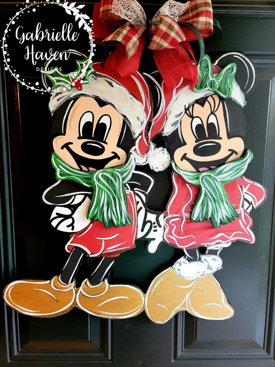 Christmas Mickey Minnie Santa Hats & Scarves