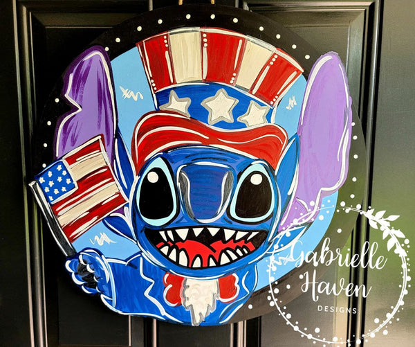 Stitch Patriotic Uncle Sam