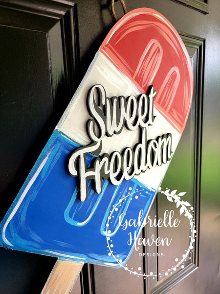 Patriotic Sweet Freedom Popsicle