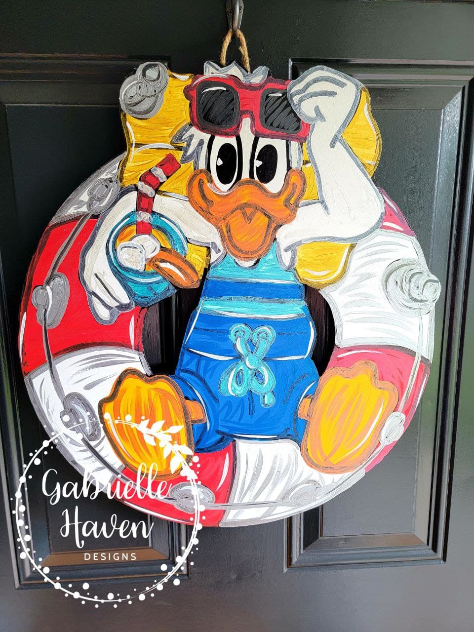 Summer Duck Door Hanger or Sign