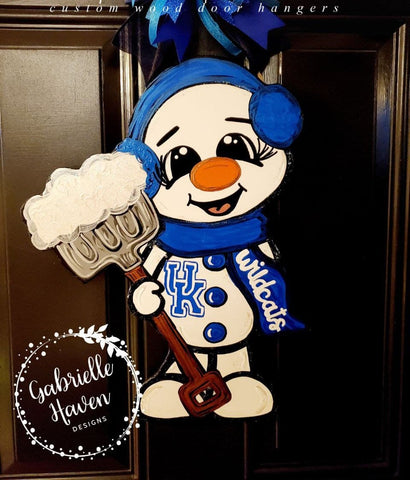 Snowman Door Hanger, Winter Door Hanger