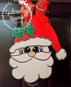 Santa Door Hanger, Christmas Door Hanger