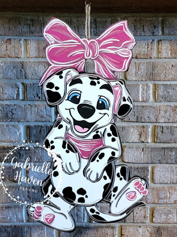 101 Dalmatians Pink Ribbon Bow