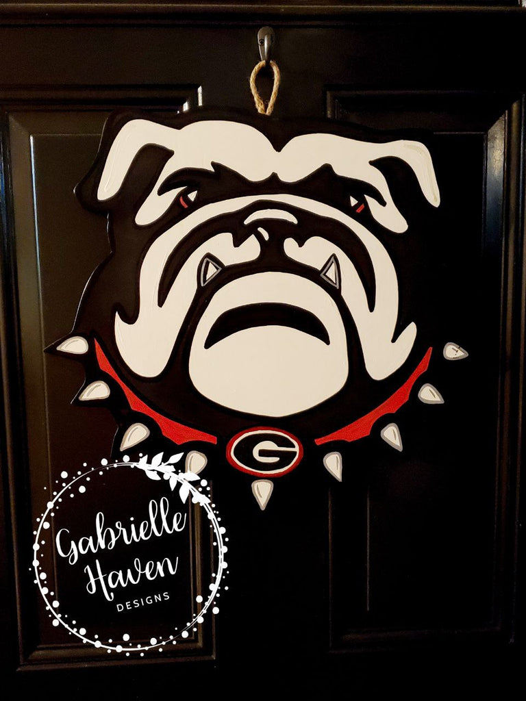 Georgia Bulldogs Door Hanger, Bulldogs Door Sign, Georgia Bulldogs ...