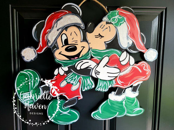 Mickey Minnie Christmas Kiss