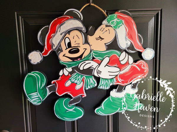 Mickey Minnie Christmas Kiss