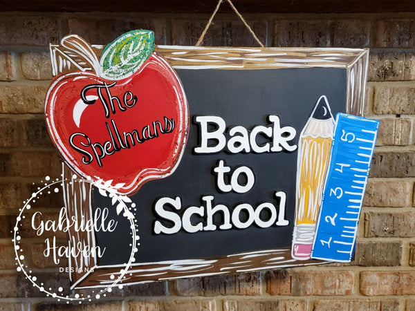 Back to School Sign (Teacher name available also)