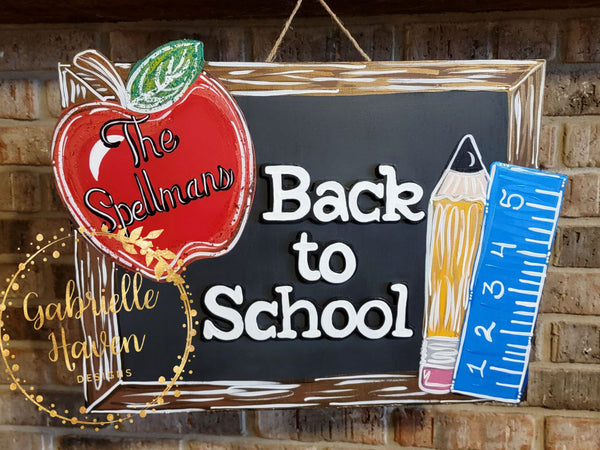 Back to School Sign (Teacher name available also)